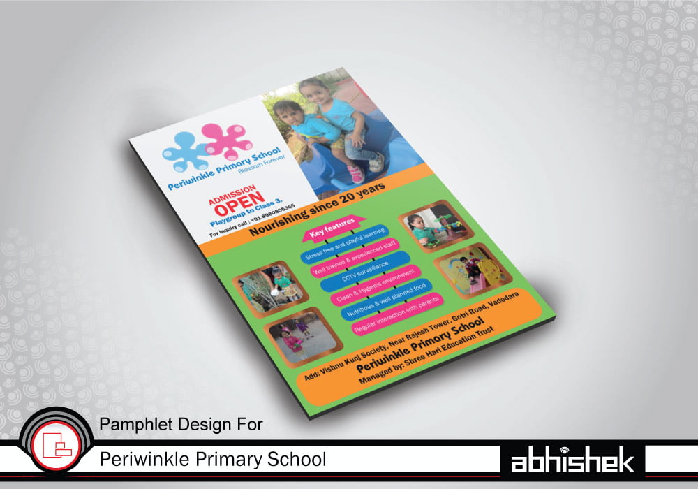 Brochure Design | School Brochure Design idea | Brochure Design | Brochure & Catalog Design | School Tri fold | School brochure | Junior High School Brochure | Play School Brochure Design | Brochure Design Service Vadodara