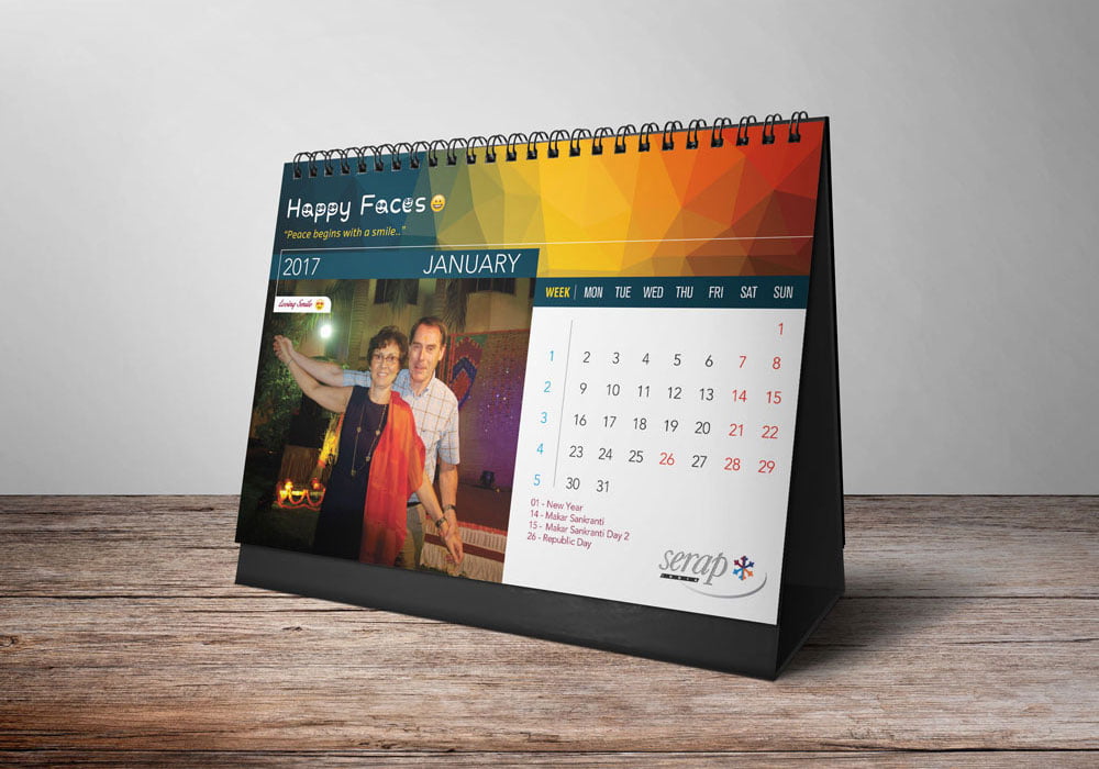 Serup India calendar design Creative Calendar Designs Wall