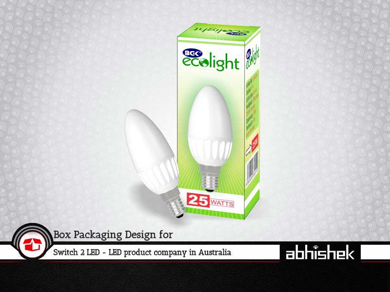 LED Light Box Packaging | brand identity design, logo design