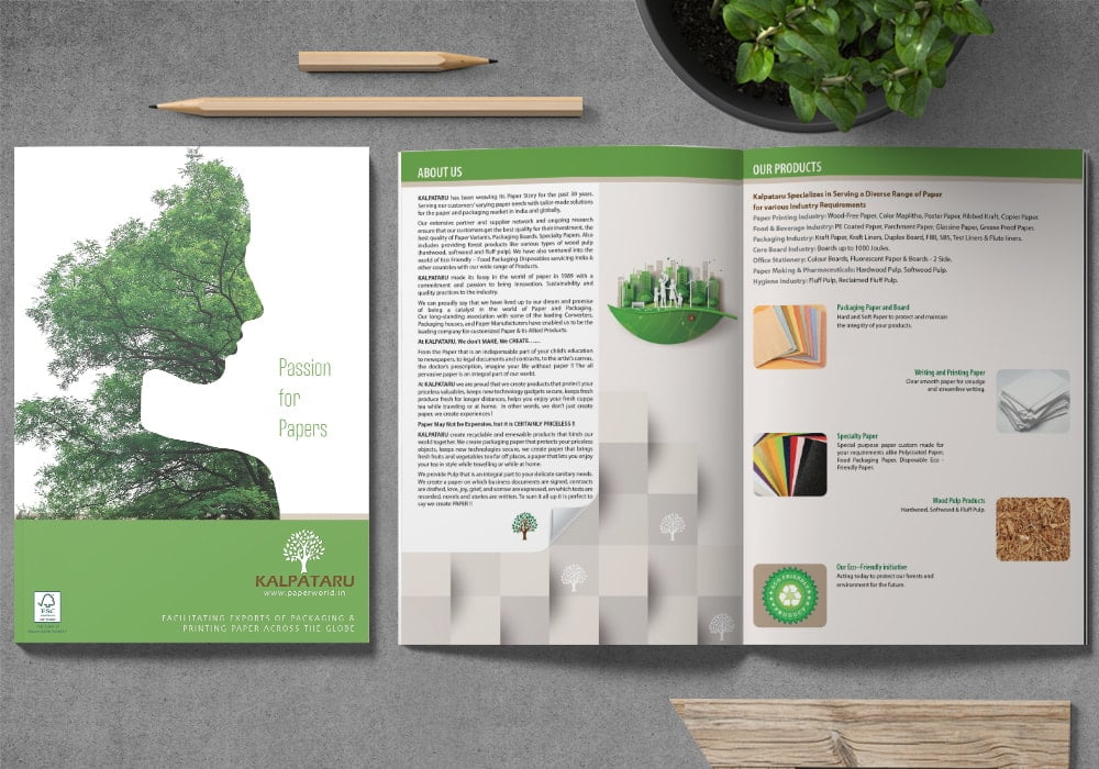 Paper Manufacturer company brochure design 