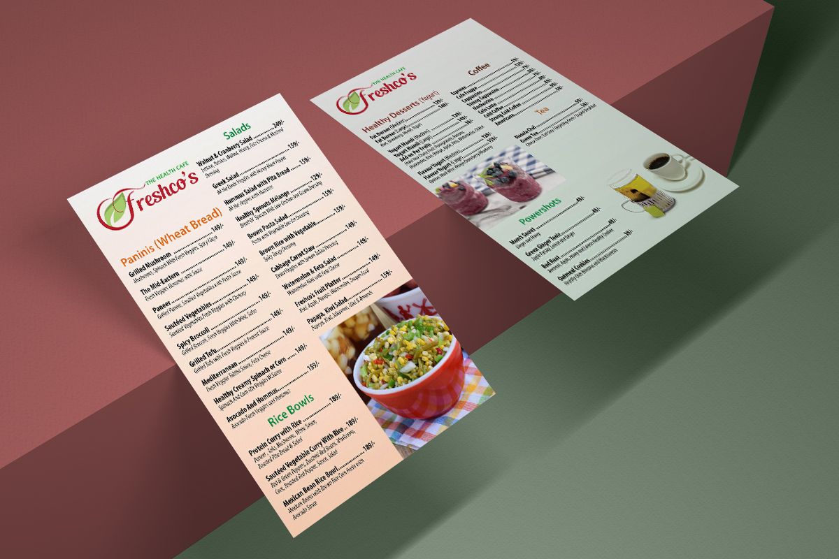 Flyer Design for Restaurant & Cafe - Freshcos