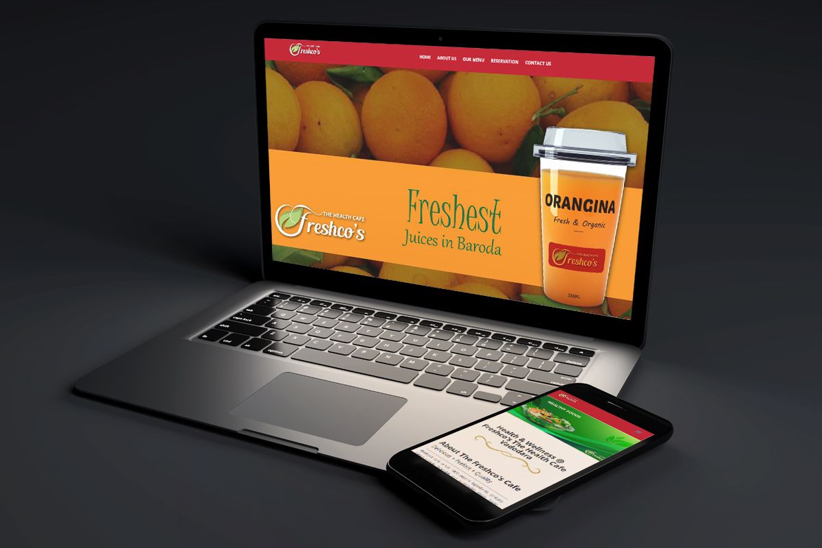 Restaurant Website design for Freshcos Cafe