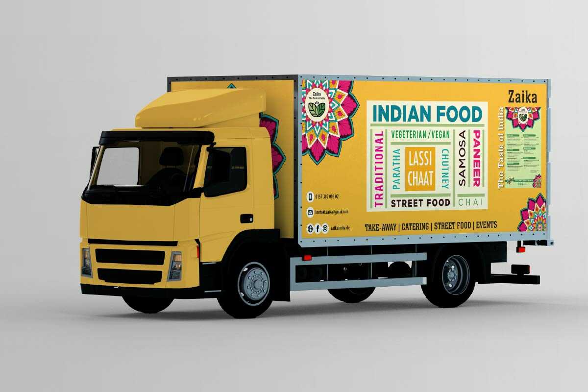 Taking Food Truck Design, Food Truck Design Ideas, Food Truck Design Service, Zaika food Truck design, street food truck
