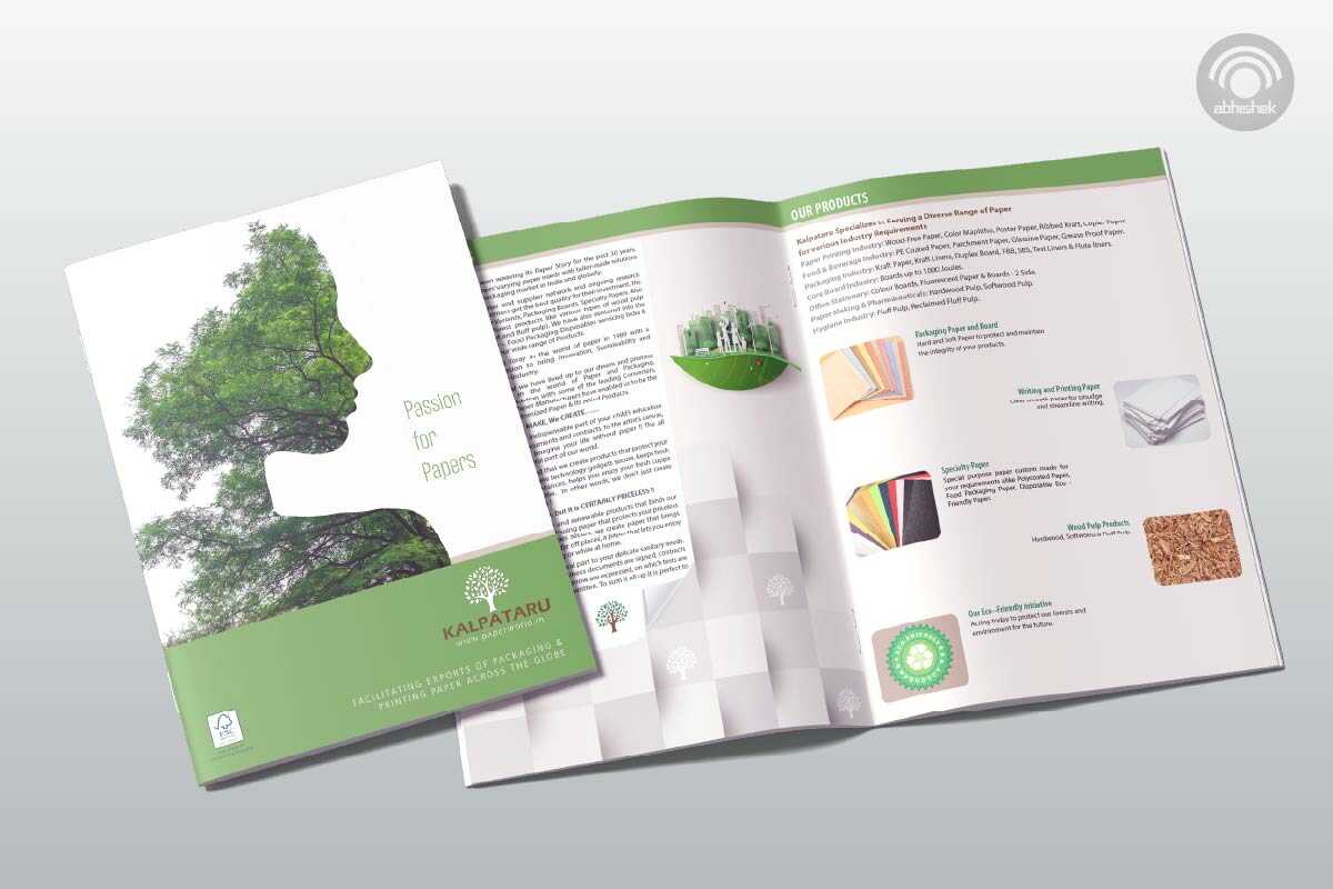Paper Manufacturer Brochure Design, Paper Suppliers Brochure Design, Kalpataru India