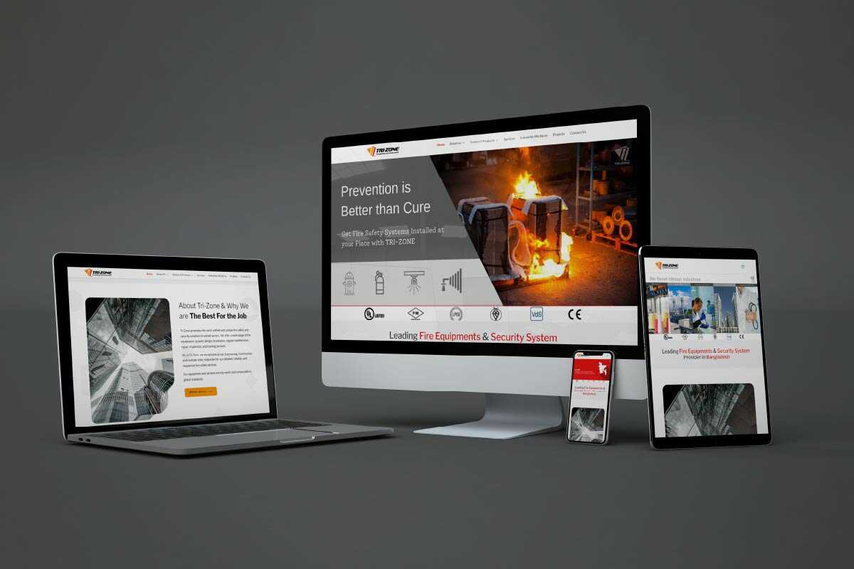 website design, online marketing and digital marketing services for fire safety and security company in