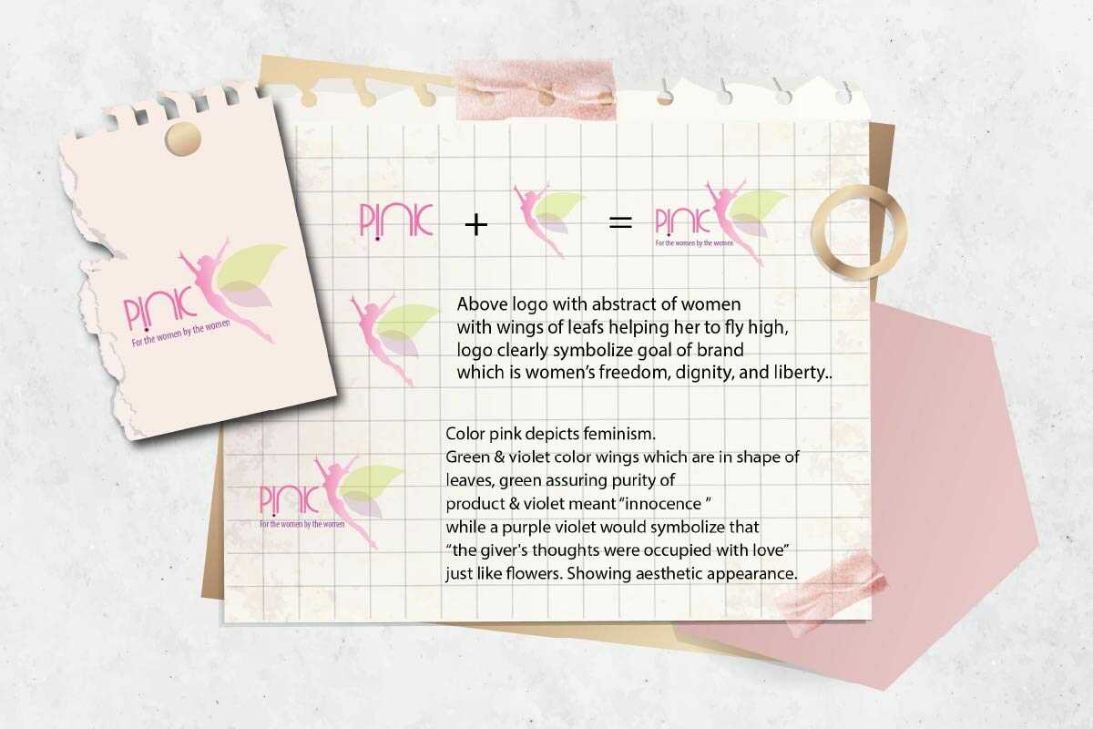 pink sanitary pads logo brand manual