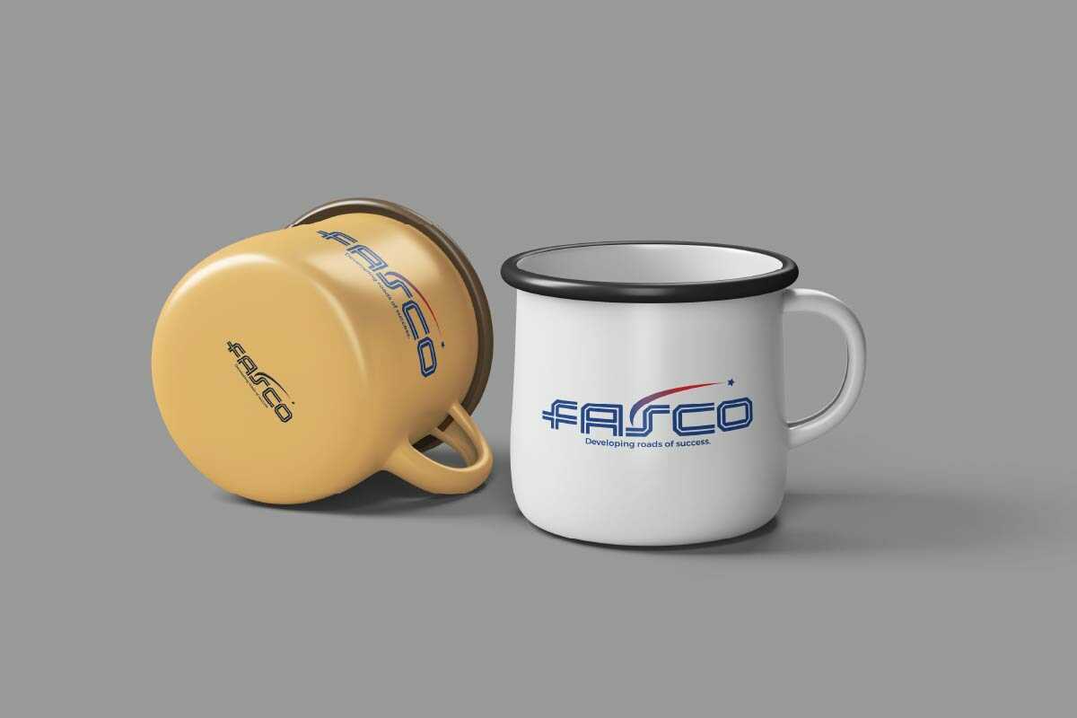 Mug design for petroleum engineering company