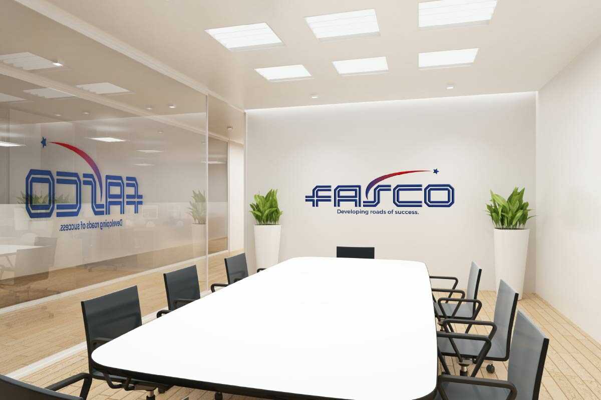 Oil and gas company Meeting room wall graphics design in iraq