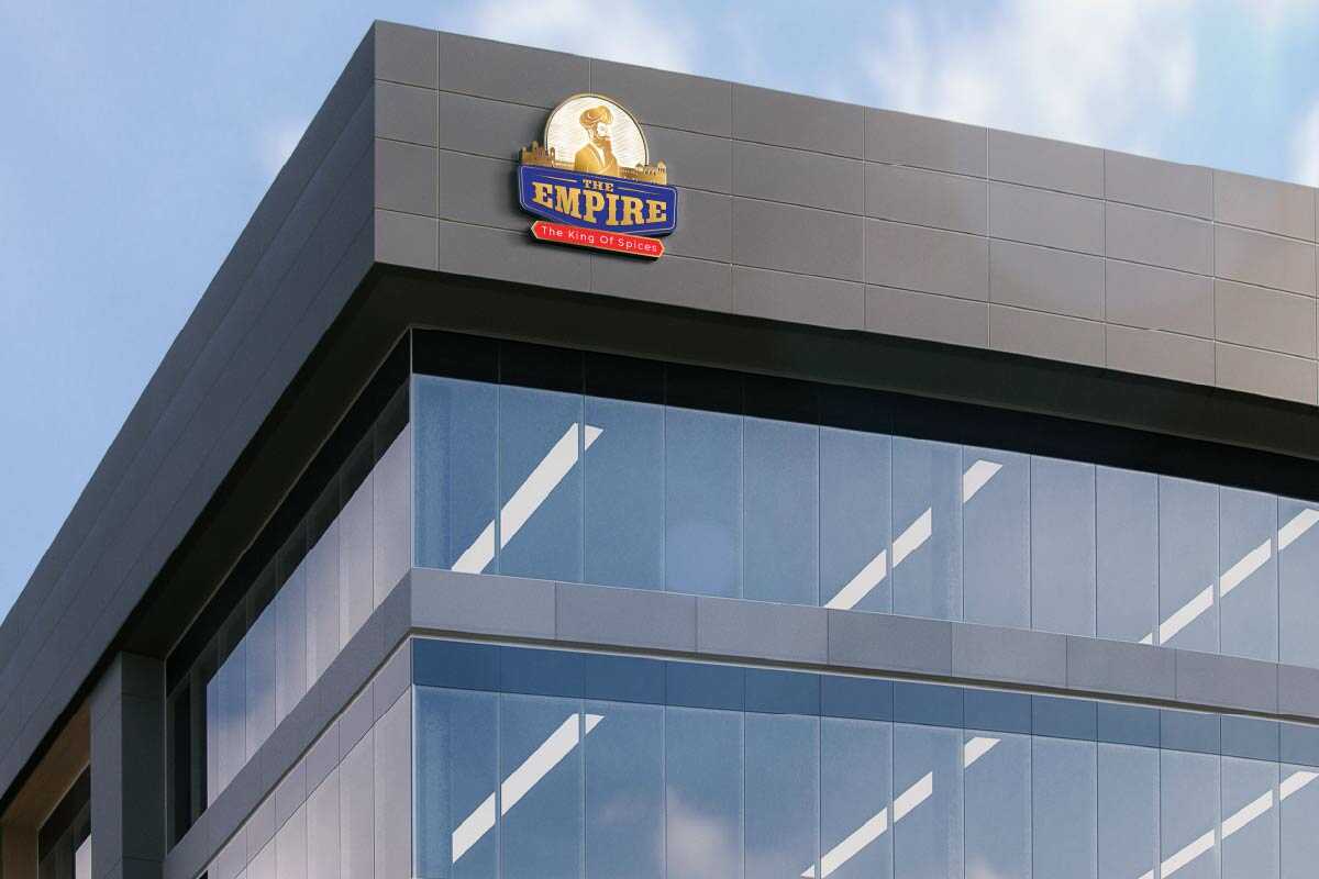 Spices company logo hording Spices company logo hording