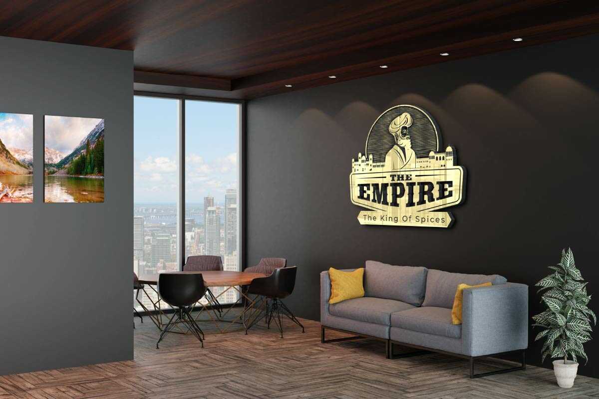 Waiting area wall graphics design for spices company Waiting area wall graphics design for spices company