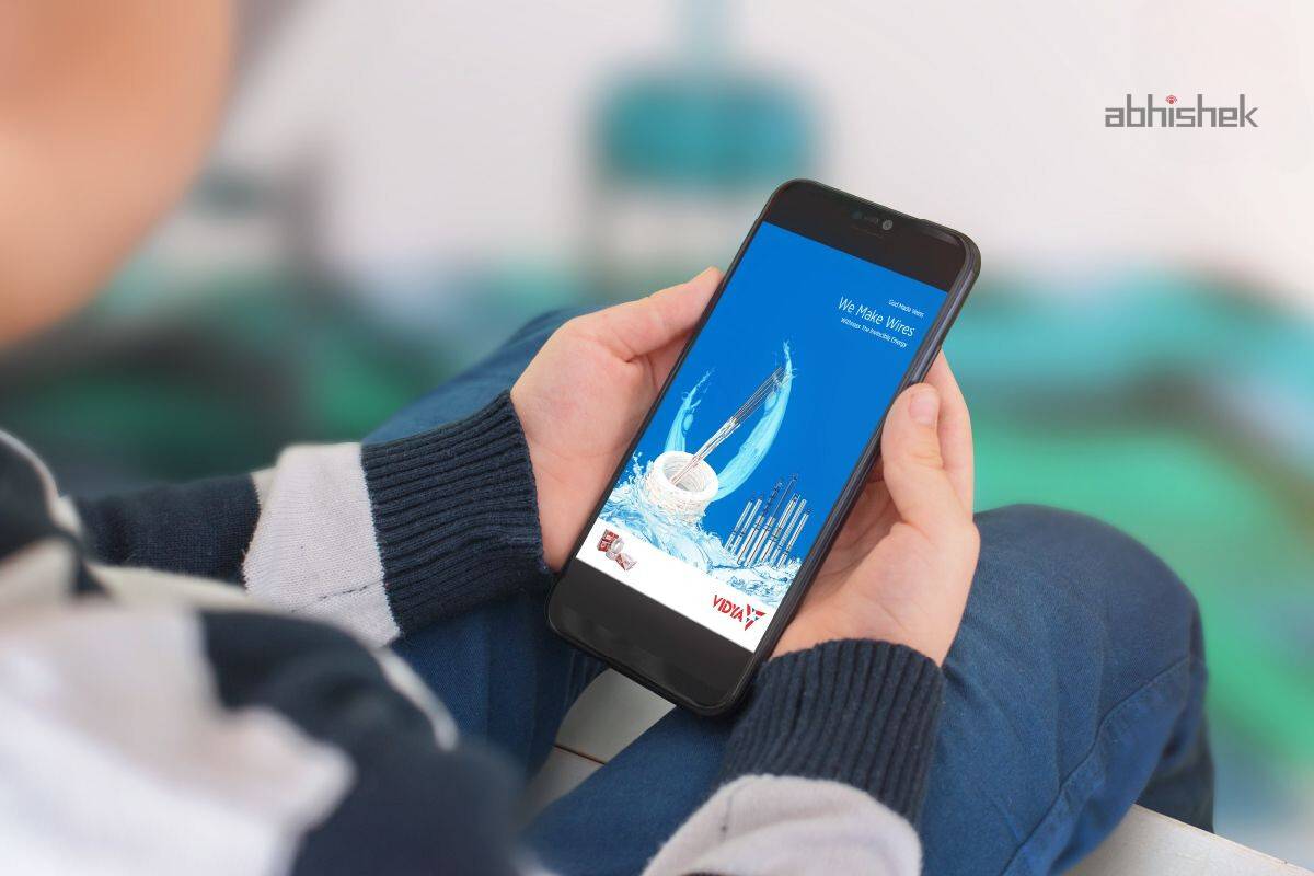 digital brochure fir Vidhya wires, company profile design for wires manufacturers