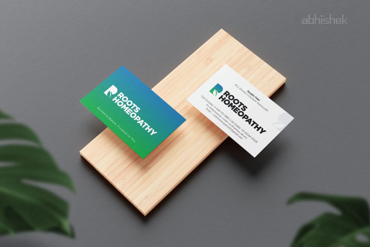 doctor visiting card design for healthcare and homeopathy clinic