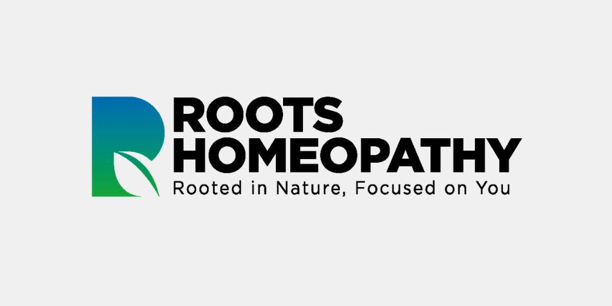 homeopathy clinic branding identity with logo and natural healthcare concept