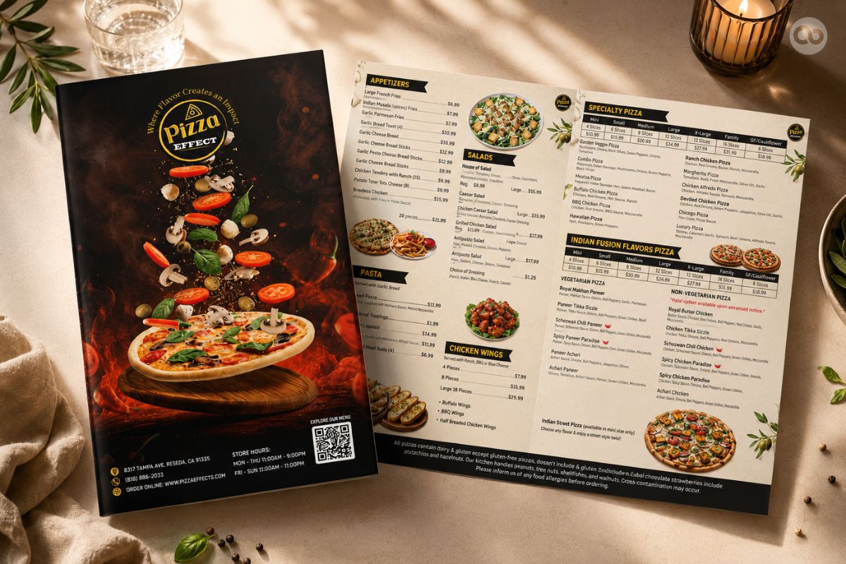 modern pizza restaurant food menu design, restaurant menu design, pizza menu design, food menu layout, takeaway menu design, restaurant graphic design, modern menu design